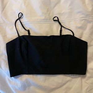 Black Abercrombie crop top - S